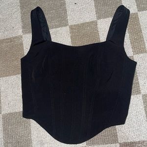 Cute black corset type tank